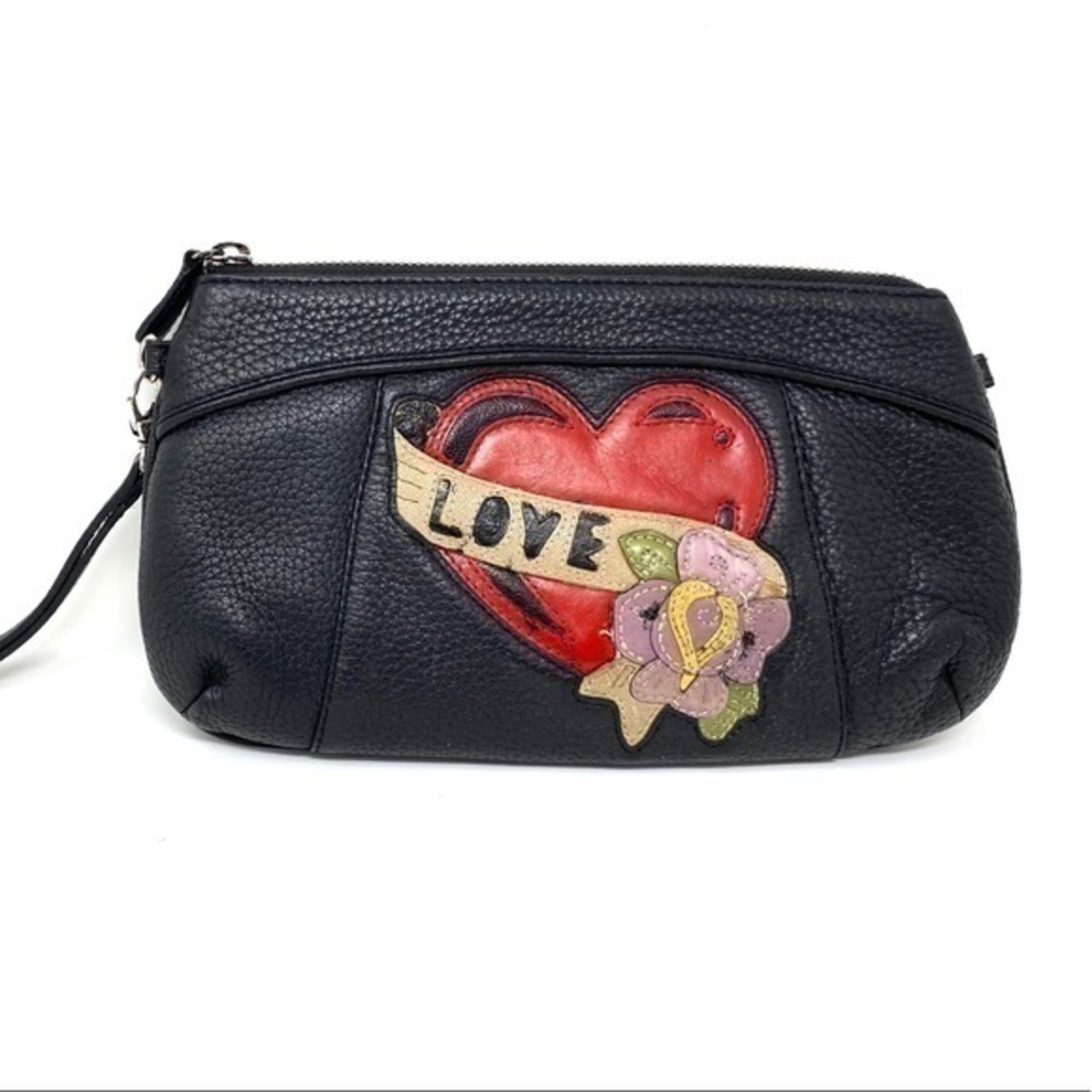 Brighton Love leather wristlet